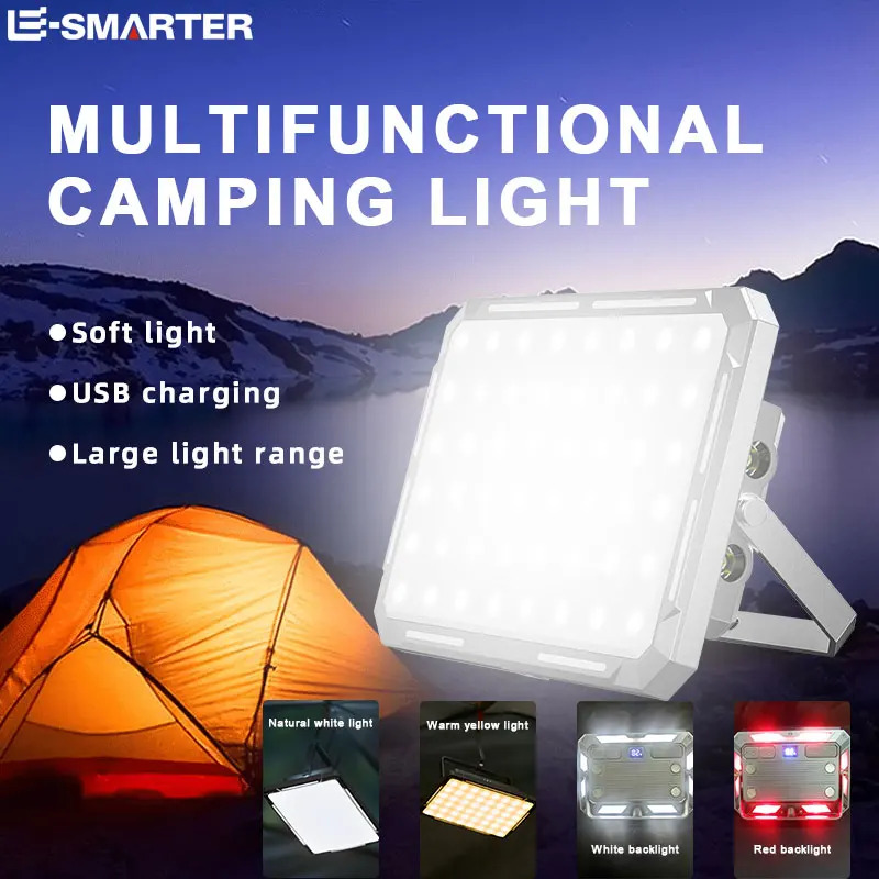 Outdoor Power For Camping - Lampa kempingowa LED, ładowalna latarka szperacz,