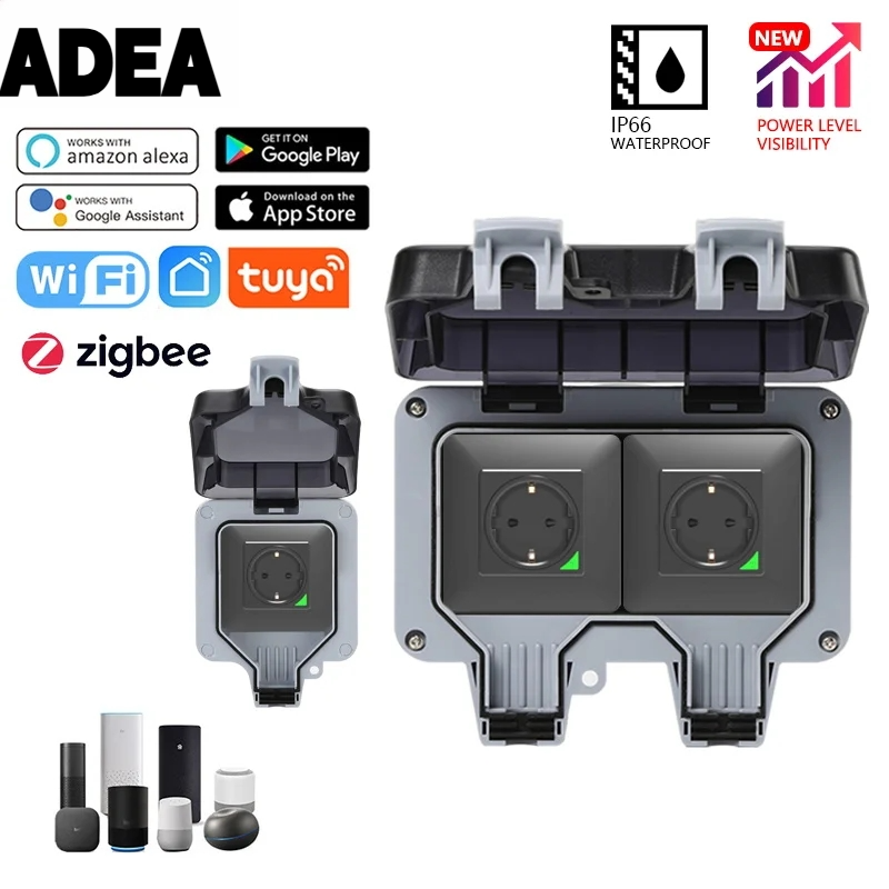 Outdoor Power Outlet Not Working - AdeaTuya Zigbee Elektryczne Gniazdka Elektryczne IP66