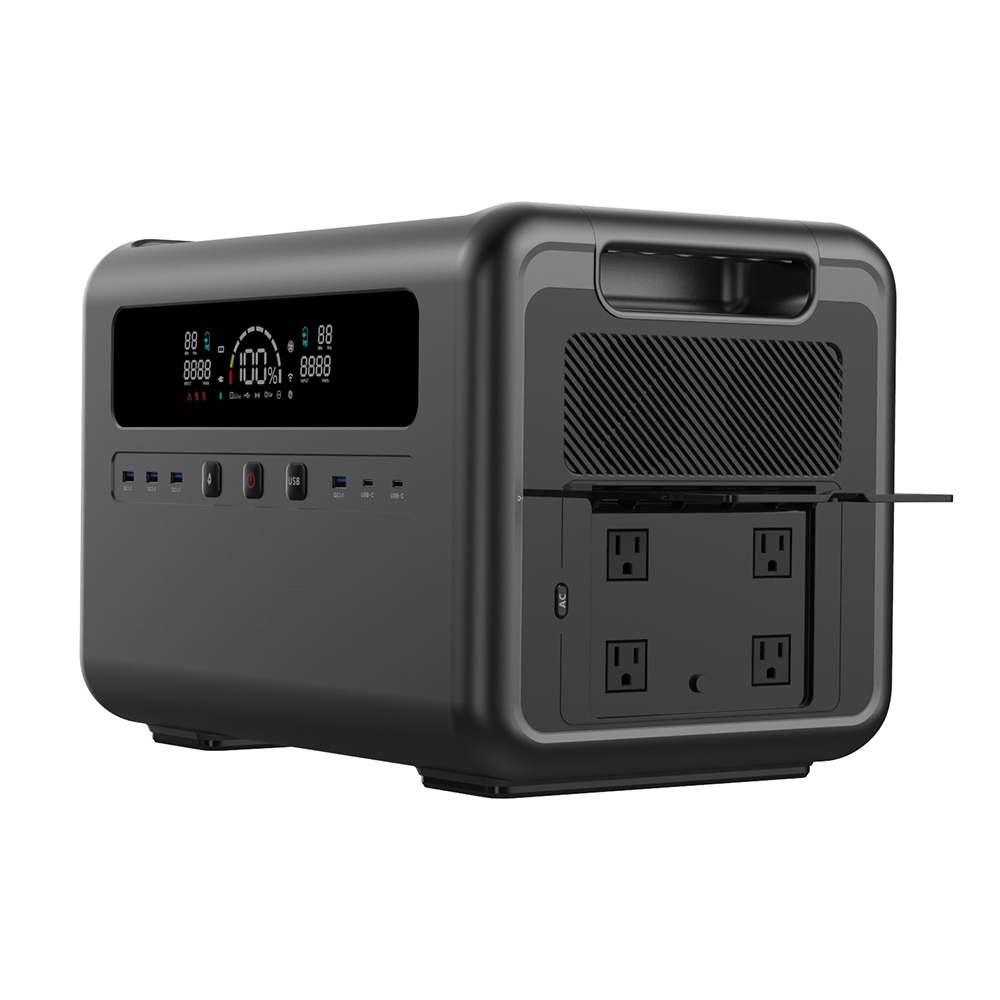 Outdoor Power For Camping - Generator solarny 2400W, przenośna stacja zasilania