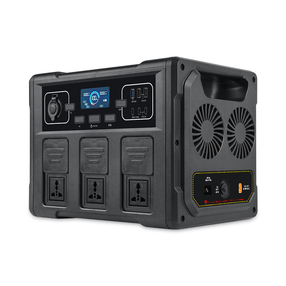 Outdoor Power For Camping - Przenośny generator solarny 1200W, bateria LiFePO4,