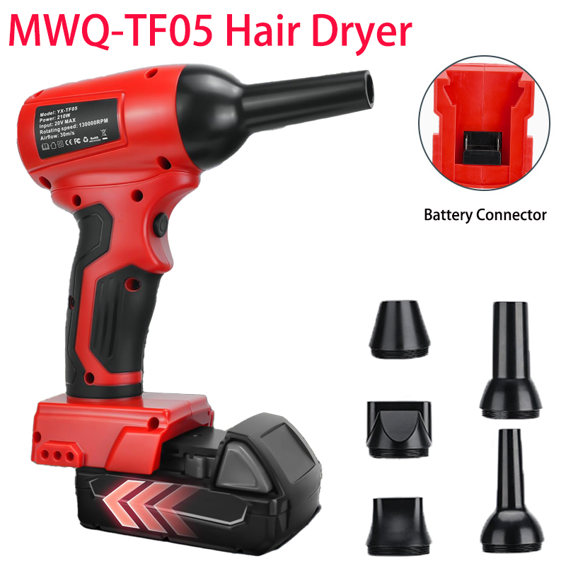 Leaf Blower Cordless - Elektryczny Bezprzewodowy Turbodmuchawiec Mocny Dmuchawa Ręczna