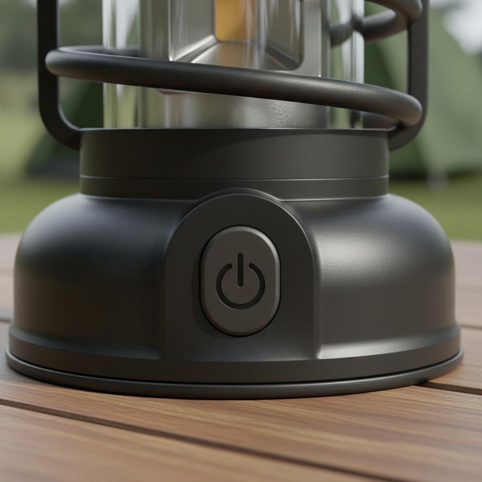 Outdoor Power For Camping - Retro Lampa Kempingowa z Dwoma Zasilaniami,