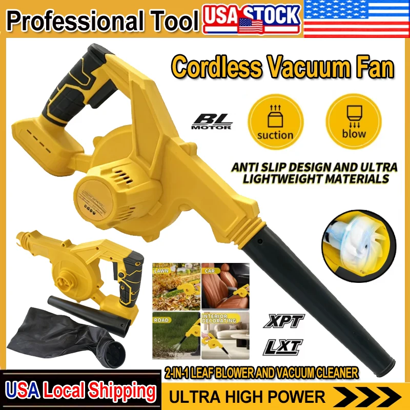 Leaf Blower Cordless - Dmuchawa do liści akumulatorowa Dewalt, kompatybilna