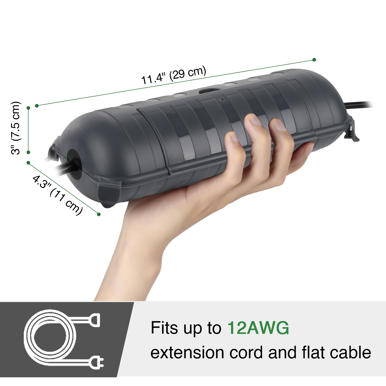 Duże, wodoodporne osłony kablo – Outdoor Power Supply Box recenzja i cena