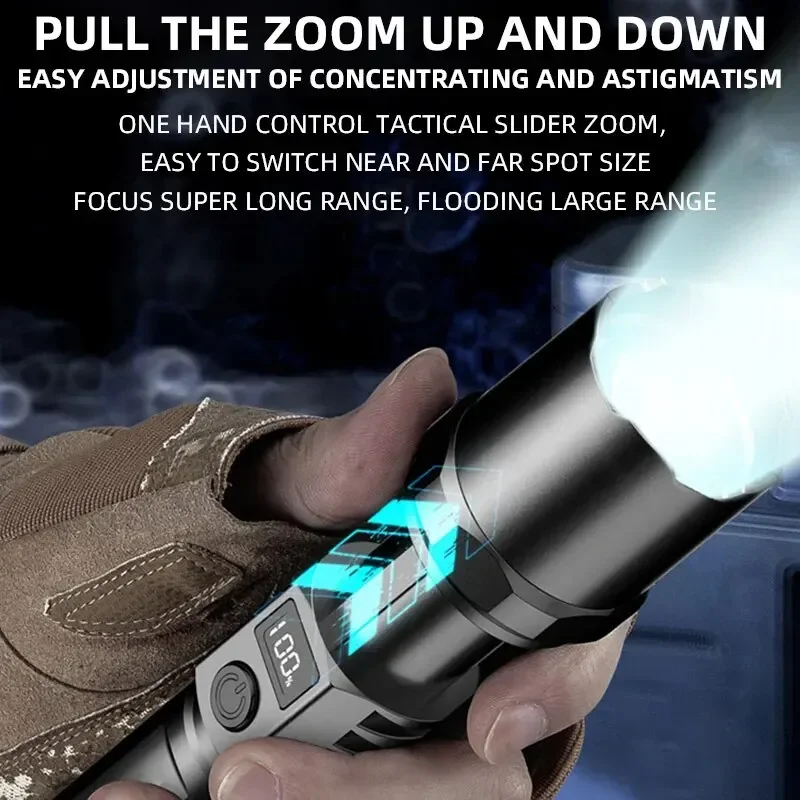 Mocna latarka ręczna LED, prze – Outdoor Power For Camping recenzja i cena
