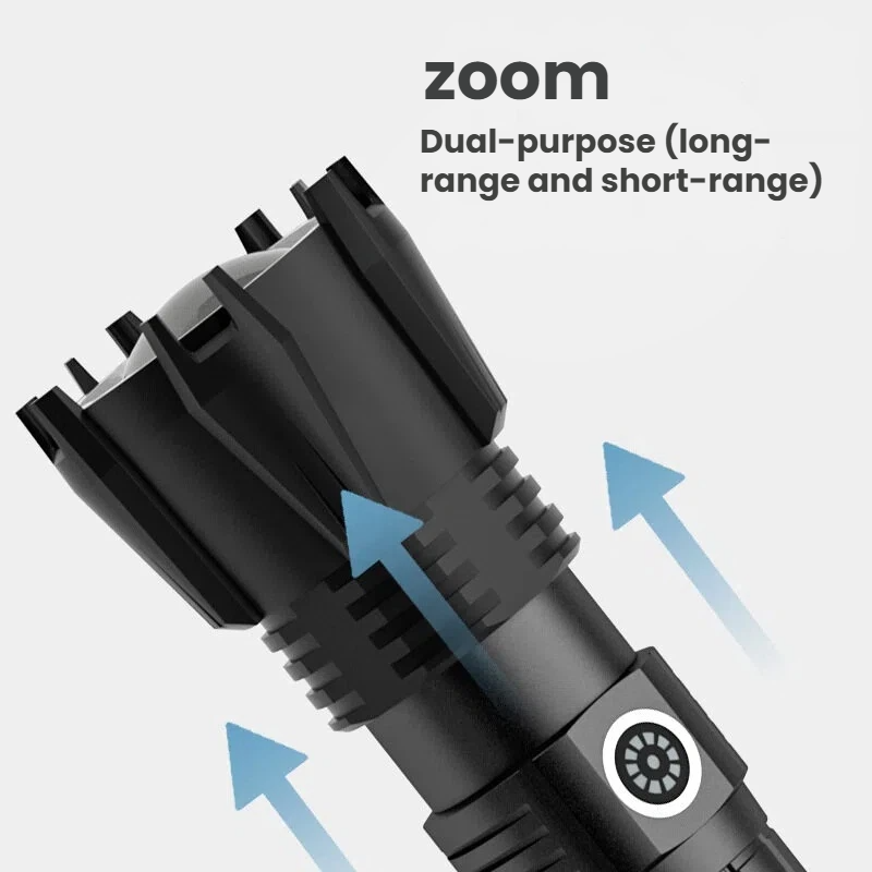 Latarka LED P90 o dużej mocy,  – Outdoor Power For Camping recenzja i cena