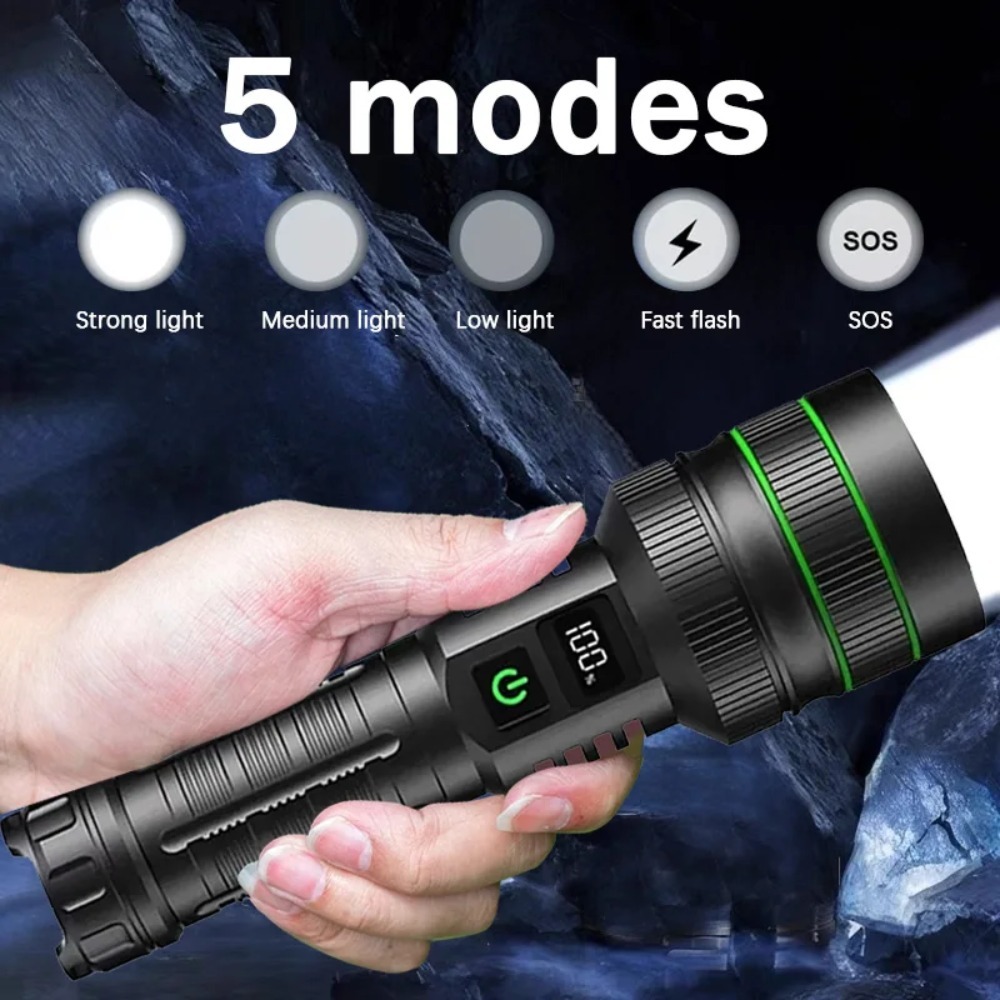 Mocna latarka LED z regulacją  – Outdoor Power For Camping recenzja i cena