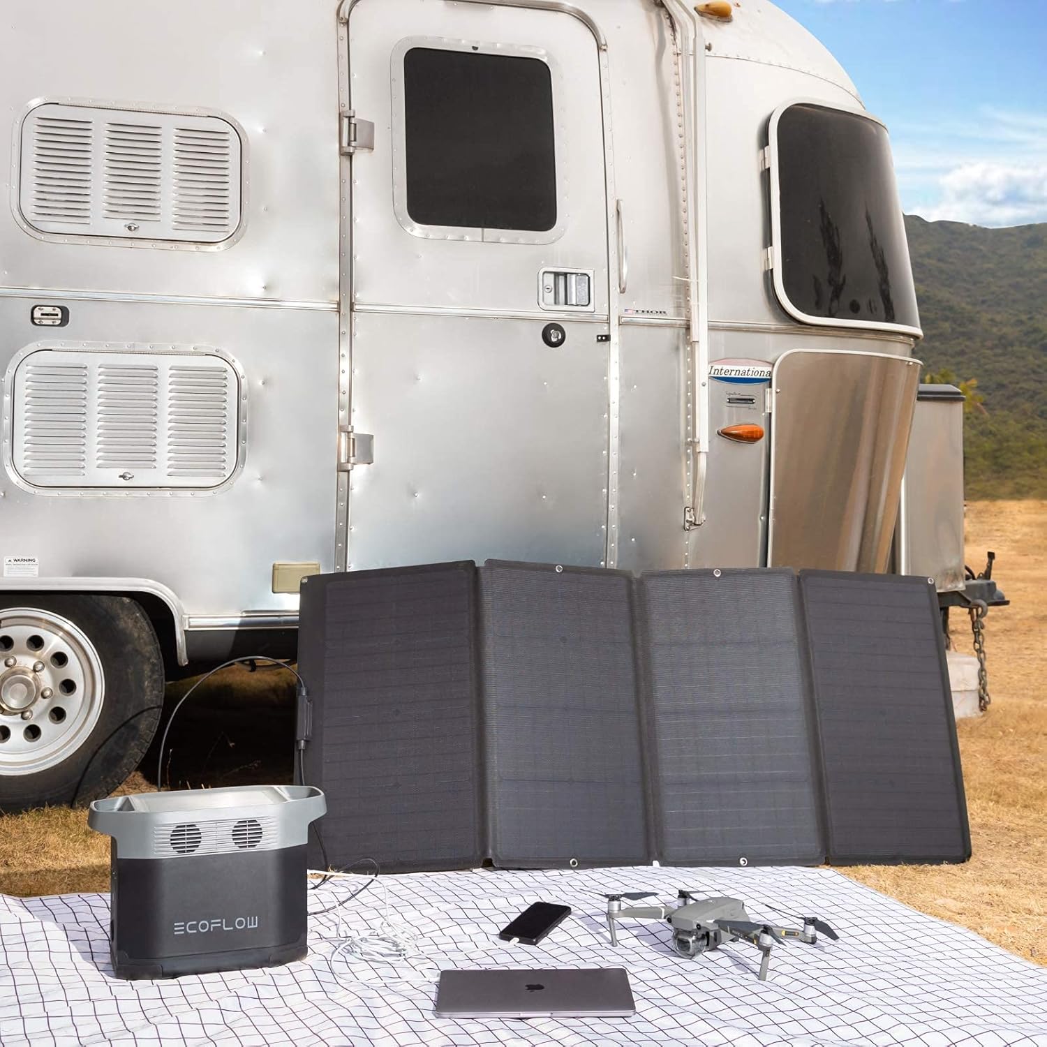 Składany panel słoneczny 160 W – Outdoor Power For Camping recenzja i cena